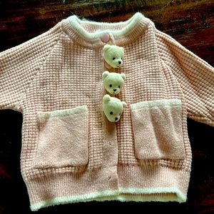 Lola and the Boys Pink Teddy sweater